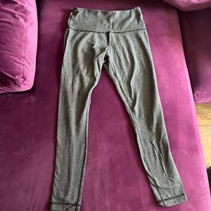 Lululemon High Waisted, Gray/ Charcoal Textured Leggings